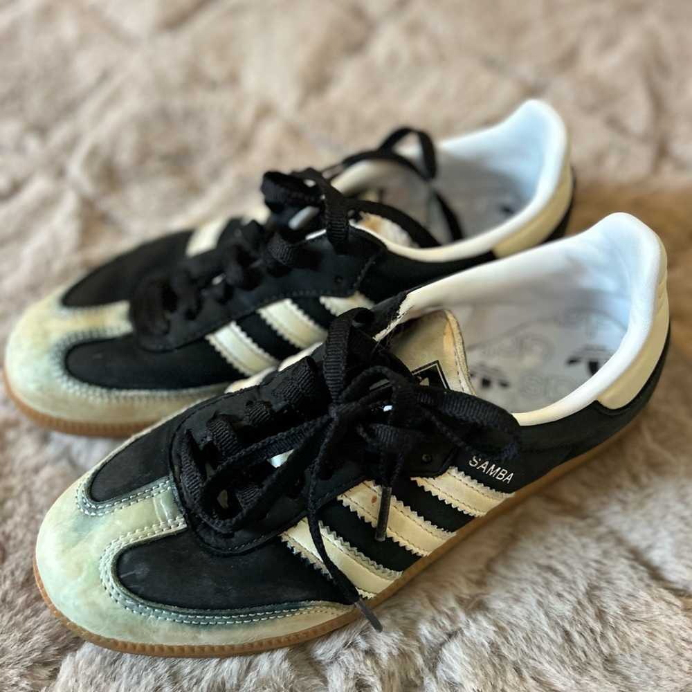 adidas Black & White Samba Retro Sneakers